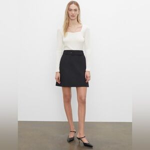 Club Monaco Black Belted Mini Skirt size 2